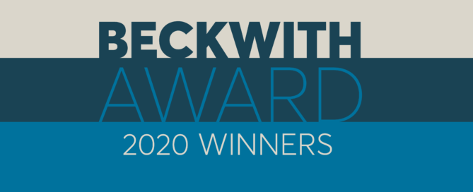 2020 Beckwith Award Winners Banner Image