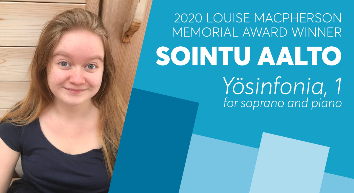 Louise MacPherson Memorial Award Winner Sointu Aalto